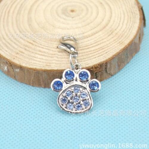 Glitter Custom Pet Dog Tag Personalized Engraved Feet Card Dogs Cat ID Tags Collar Pendants Pet Dog Accessories 30pcs