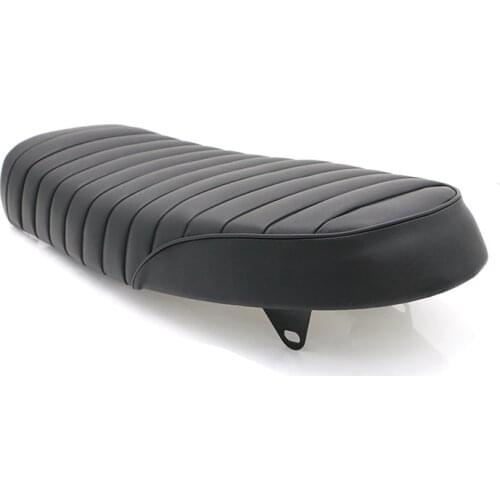 Black Motorcycle Retro Saddle Seat Flat Brat Cafe Racer Seat For Honda CB CL CG GB GL XL Kawasaki KZ Z TR Suzuki GT ST GR