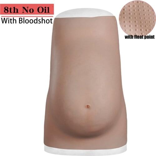 Eyung 100% Artificial Silicone Fake Pregnant Soft Belly Realistic Silicone Pregnancy Jelly Belly For Crossdresser Unisex Cosplay
