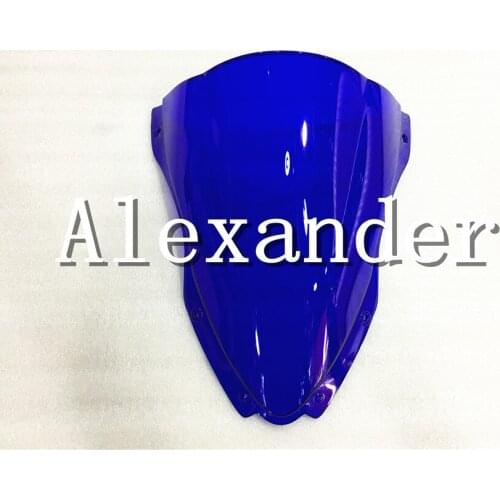 HotSale For Kawasaki ZX10R ZX 10R 2016 2017 2018 blue ZX-10R Windshield WindScreen Double Bubble 16 17 18
