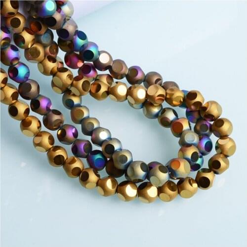 New Designs 4/6/8mm faceted Round beads Jewelry Accessories Glass Beads For Jewelry Making
