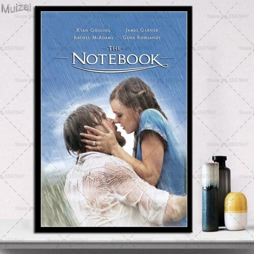 Art Poster The Notebook Hot Movie Ryan Gosling Canvas Painting Retro Wall Pictures Prints for Living Room Home Decor