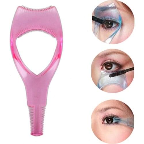Eyelash Tools 3 in 1 Makeup Mascara Shield Guide Guard Curler Eyelash Curling Comb Lashes Cosmetics Curve Applicator Comb