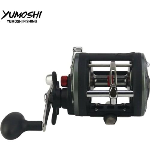 12+1 BB High Speed Cast Drum wheel Fishing Reel Lure Tackle Trolling Boat Saltwater Right Hands Round Reel bait casting JCB