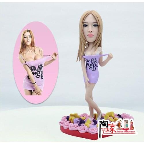 New year f gifts custom Figure from photo birthday wedding Christmas decoration wedding favors and gifts cake topper