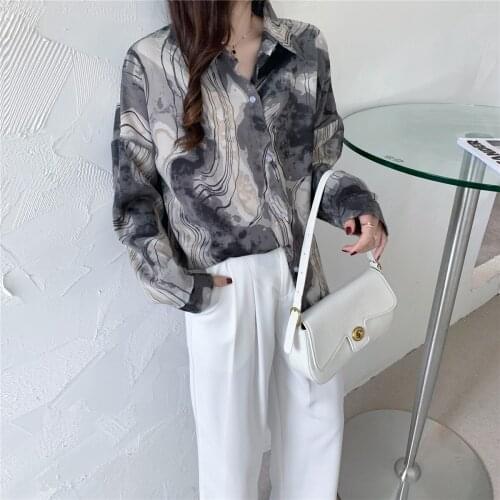 Блузки с принтом OLOEY China At AliExpress