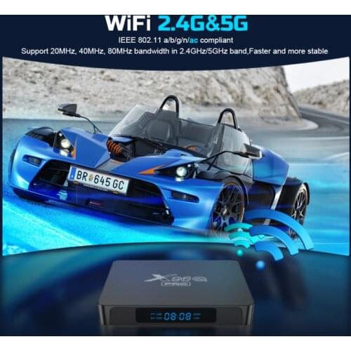 X96 MAX Plus 4GB 64GB Android 9.0 Smart TV Box Amlogic S905X3 Quad Core Dual Wifi BT H.265 8K Youtube X96Max Plus Set top box