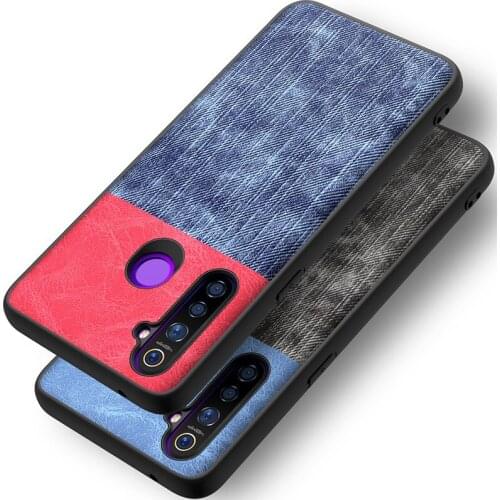 Luxury Matte Cloth Phone Case For OPPO Realme 3 5 X2 Pro XT C2 Reno 2 Z 2Z 10X Zoom A5 A9 2020 Cover Coque PU Leather