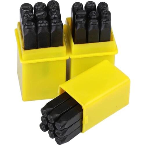 LMDZ Metal Leather Stamping Steel Numbers Stamp Punch Tools Set DIY Jewelry Letter Alphabet Numbers Leather Stamps