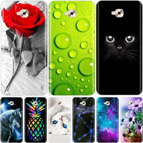 Silicone Case For Asus Zenfone 4 Selfie ZD553KL Cover Flower Animal Case For Asus Zenfone 4 Selfie ZB553KL Soft Bumper Coque