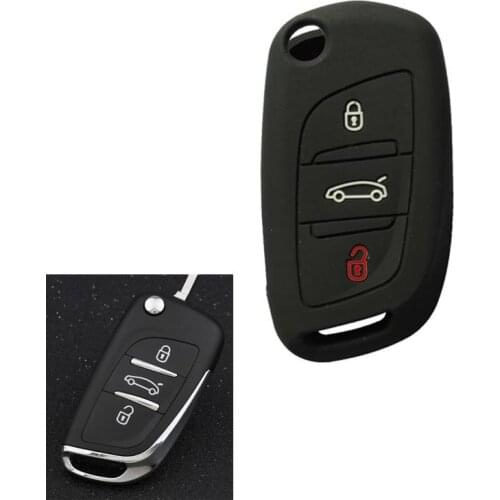 Car Key Case Cover Holder Silicone for Citroen C5 C3 Berlingo C4 Cactus C2 C6 C8 C4l Coupe VTR DS4 DS5 for Peugeot 207 307 308