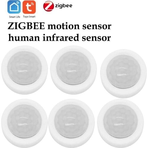 Tuya Zigbee Wireless Infrared Human Body Sensor PIR Motion Sensor Light Detector Security Smart Life Work With Alexa Google Home