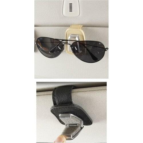 Universal Car Sun Visor Sunglasses Holder Multi-Function Auto Fastener Ticket Clip