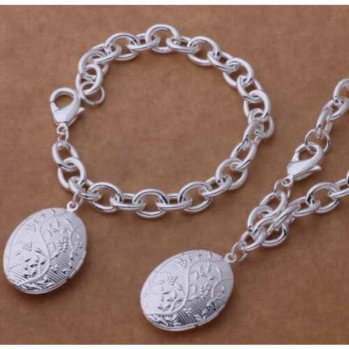 925 sterling silver Jewelry Sets bracelet necklace /azdajqka dybampia AS391