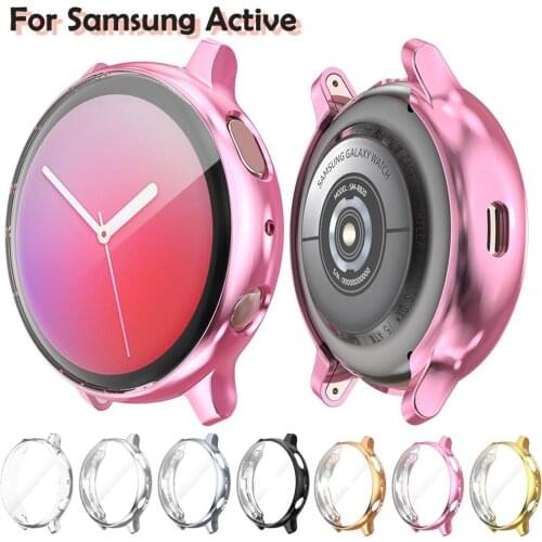 Screen Protector case for samsung galaxy watch active 2 Ultra-thin Soft silicone full Protection cover for Galaxy Active 40/44mm