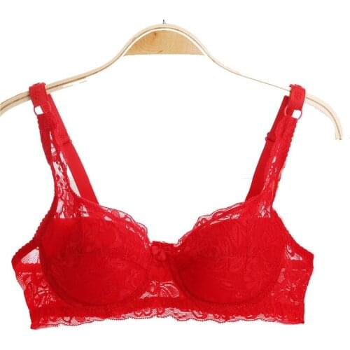 Sexy Lace Bra For Women Push Up Bra big size Lingerie Seamless Bralette Ultra-thin Cup Brassiere Strappy Female Underwear bra