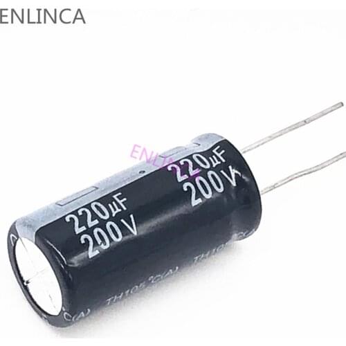 10pcs/lot 220UF 200v 220UF aluminum electrolytic capacitor size 18*30mm S64 20