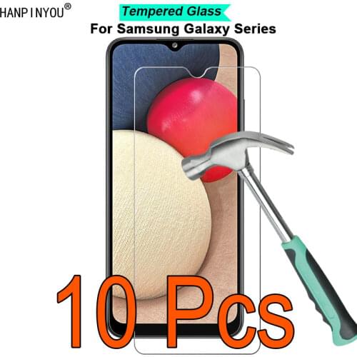 10 Pcs/Lot For Samsung Galaxy A02s A02 M02s M02 A12 A32 M12 5G 6.5" 9H 2.5D Toughened Tempered Glass Film Screen Protector Guard