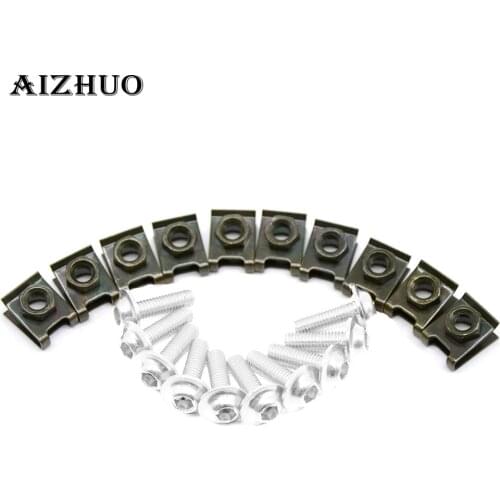 10 pieces 6mm motorbike screwse body fairing For Ducati Multistrada 1200 ABS S SPORT GT MS4 MS4R