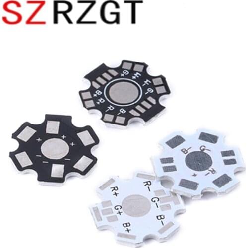 100pcs 1W 3W 5W Heat Sink LED Aluminum Base Plate PCB Board Substrate 20mm Star Kit DIY Cooling Heatsink 20 mm for 1 3 5 W Watt
