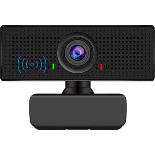 1080P Webcam with Built-in Microphone 360° Rotatable USB Webcam Suitable for Live Broadcast, Video Call, Online Meeting