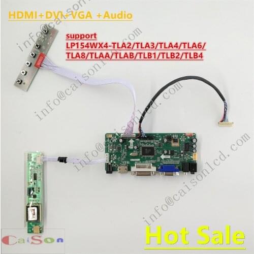 15.4 inch lcd Driver Board full kits support HDMI/DVI/VGA/AUDIO for LP154WX4-TLA2/TLA3/TLA4/TLA6/TLA8/TLAA/TLAB/TLB1/TLB2/TLB4