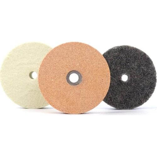 3pcs Grinding Polishing Wheel 3 inch Sanding Pad Stone Nylon Wool Abrasive Disc For Ceramic Metal Polish Grinder Rotary Tool