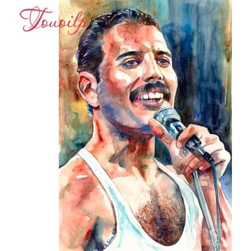 TOUOILP diy diamond embroidery full square & round drill 5d diamond painting British FREDDIE MERCURY mosaic home decoration