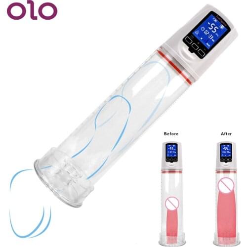 OLO Automatic Penis Enlargement Electric Penis Pump Sex Toy for Men Erection Penis Enlarger Vacuum Pump Penis Extender