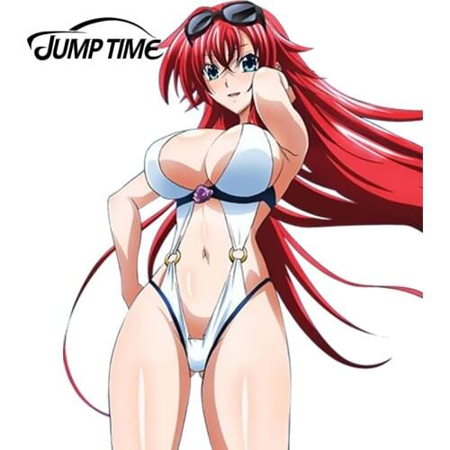JumpTime 13cm x 10.4cm Car Stickers Anime High School DxD Sexy Beauty Vinyl Wrap Lovely Girl Decal Racing Waterproof