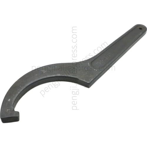 C Hook Spanner Wrench Collet Chuck for 165-170mm Round Nut, Black Adjustable Hook Wrench Tool Steel Key Hand Tools for Nuts Bolt