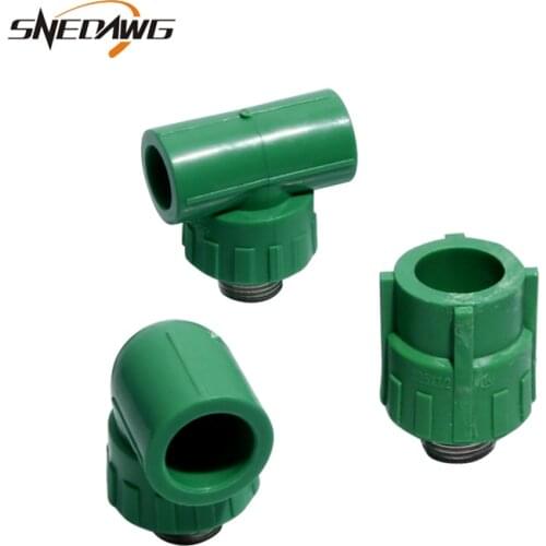 PPR Water Pipe Fitting Male Thread Water Supply Pipe Joint 20/25mm 1/2'' 3/4'' Water Supply Pipe Fitting Connector