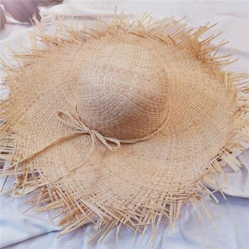 Top Selling Lady Foldable Casual Sun Hats Bows Wide Large Brim Women Hat Fashion Vocation Cap Harajuku Casquette Wholesale