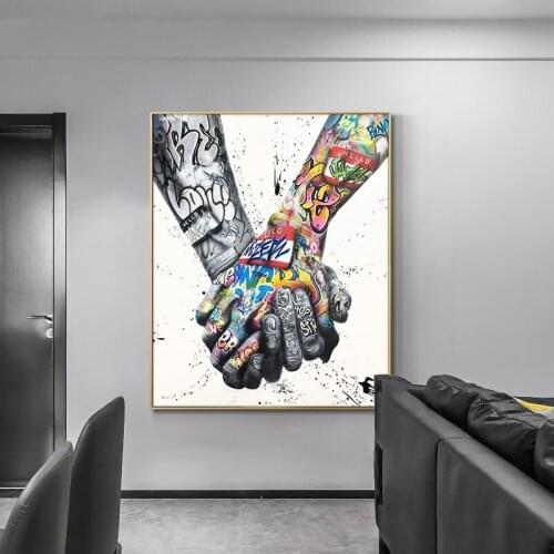 Tattoo Hand Street Graffiti Art Oil Painting Print On Canvas Art Posters and Prints Wall Art Picture for Living Room Home Decor