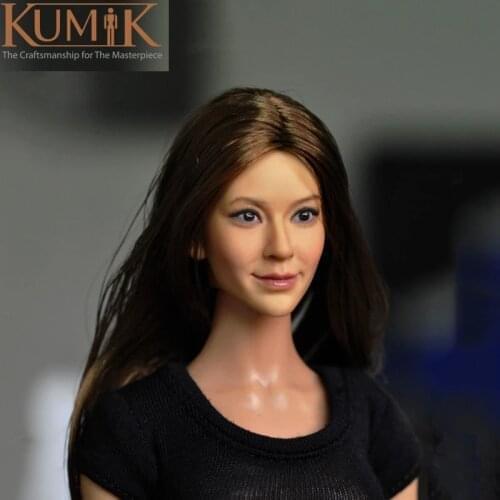 KM13-96 1/6 KUMIK Female Head Sculpt Model Fit 12" Action Figure Dolls Toys In Stock