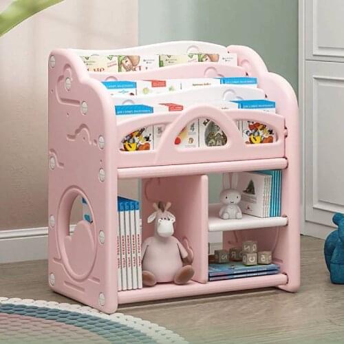 Children Bookshelf Bookcase Shelf книжные шкафы Muebles Floor Baby Picture Book Shelves Family Storage Multi-functional Simple