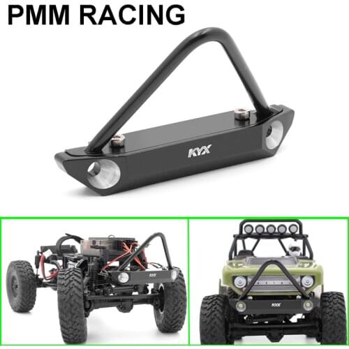 Metal CNC Aluminum Alloy Front Bumper Anti-collision bar Upgrade Parts Accessories for RC Crawler Car Axial SCX24 Deadbolt 90081