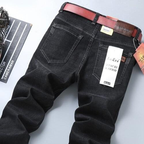 Sulee Brand Jeans 2020 New Hot Cotton Jeans Men High Quality Famous Brand Denim Trousers Soft Mens Pants Autumn Jean Fashion La