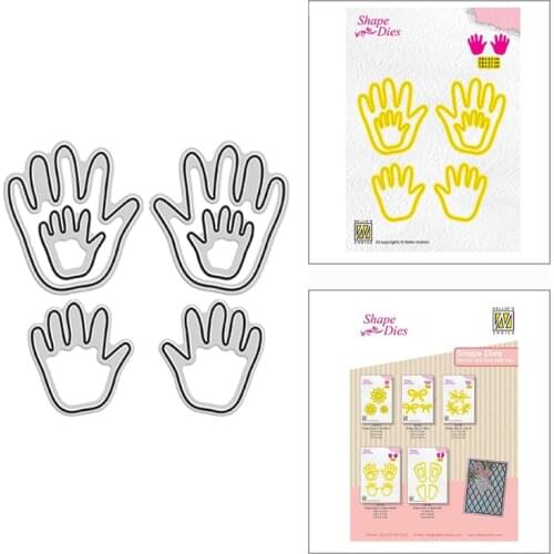 2021 New Kids Baby Handprint Metal Cutting Dies for DIY Scrapbooking Decoration and Card Making Paper Craft Embossing No Stamps
