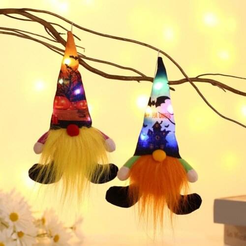 Adorable Plush Toy Faceless Doll Eco-friendly Super Soft Cloth LED Faceless Glowing Toy 2 Colors for Home