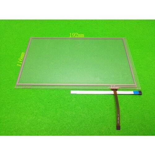 Original New 8.0" inch 4 wire 192x116mm Resistive Touch Screen Panel 192*116mm touch screen digitizer panel free shipping