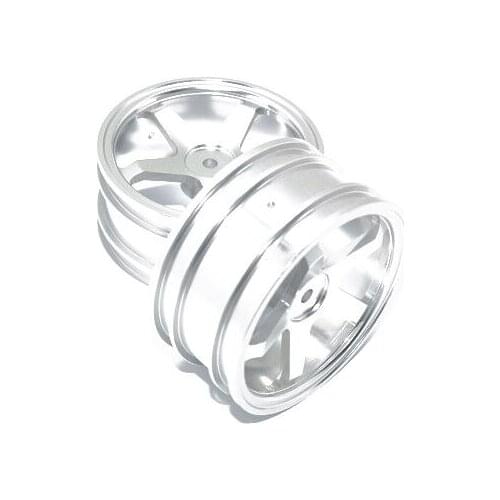 Alloy Front/Rear Flat Rims (5 Poles) - 1pr for Kyosho Mini Inferno /Mini Inferno 09