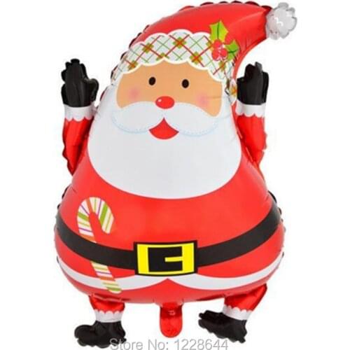 Belt Santa Claus foil balloons Christmas Party favors New Year celebration Air balloons Christmas gift size 63*46cm 20pcs/lot