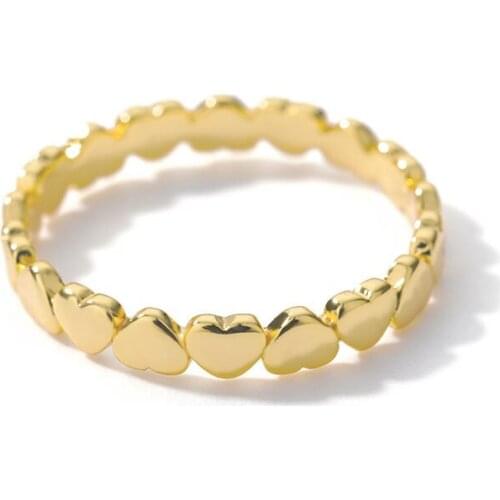 Romantic Couple Stainless Steel Charm Rings Heart Ring For Women And Men Fashion Jewelry Accessories