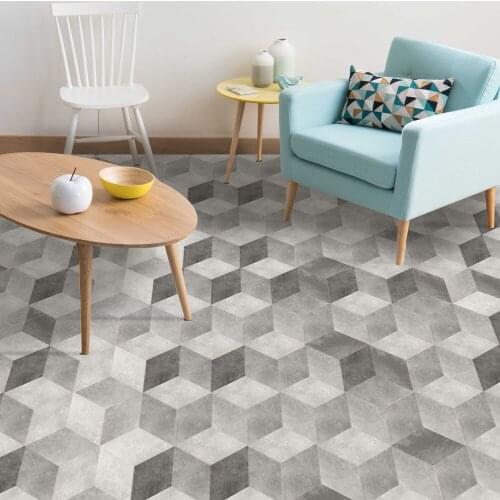 Alwayspon Fashion Self adhesive decorative floor Sticker Anti Slip waterproof DIY decorative tile