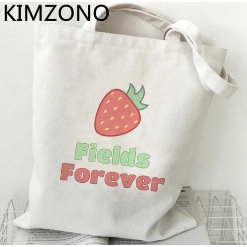 Strawberry shopping bag cotton bolsas de tela recycle bag shopper bolso shopper bag jute reciclaje net ecobag sac toile