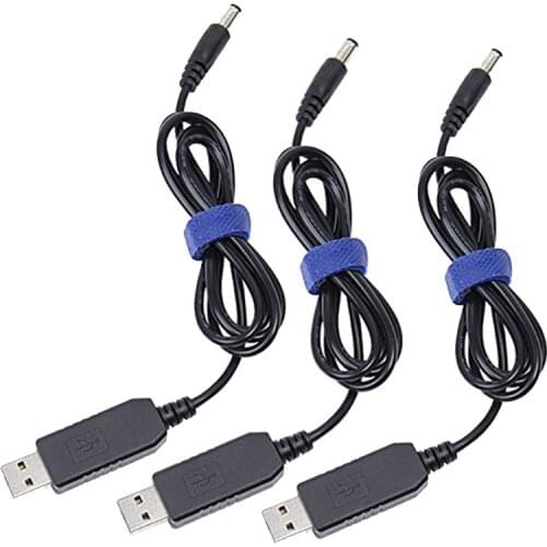 USB to DC Convert Cable 5V Voltage Step-Up Cable 5.5x2.1mm DC Male 1M New