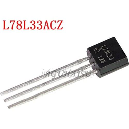 10PCS L78L33ACZ TO-92 78L33 L78L33 TO92 L78L33A 3.3V Voltage Regulator