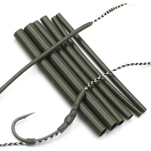 30PCS Carp Fishing Accessories Heat Shrink Tubes Rubber Sleeves Heating Shrink Tubing for Carp Ronnie Rigs Croase Fishing Tackle