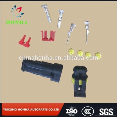 50pcs/lot DJ7021-1.5-11/21 Genuine AMP 3 Way Pin Super seal Electrical Waterproof Connector - 0.3-0.5mm Wire